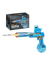 Electric Water Gun blue  Pichkari with Light Up LED   – Automatic Water Squirt Gun for Kids, Summer Fun & Pool Party Toys
